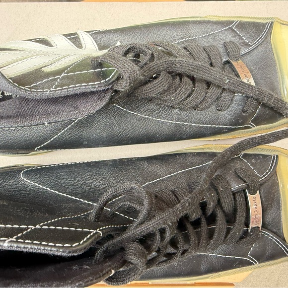 Palm Angels Sneakers Vulcanized High Top Black leather Size 10.5/11 Mens (EU44) - Picture 11 of 12